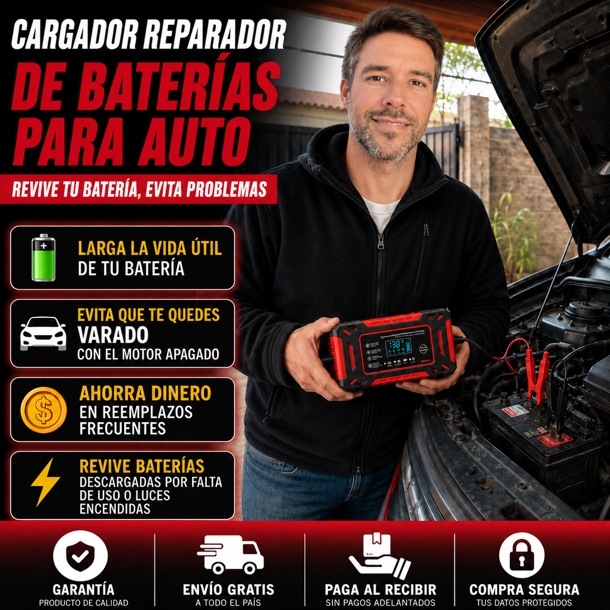 ¡RECUPERA TU BATERÍA Y VUELVE A ARRANCAR SIN CAMBIARLA!