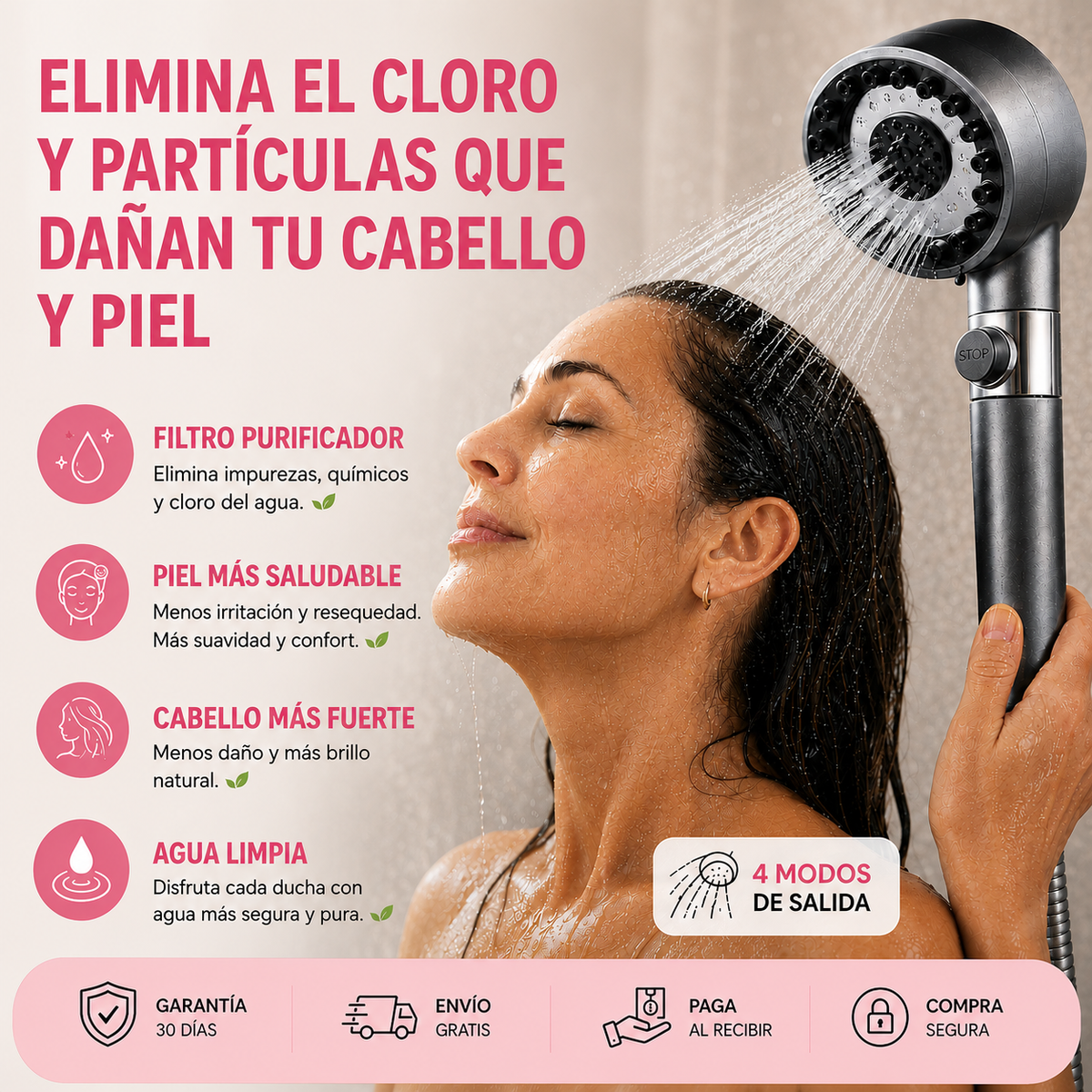 Deja de dañar tu piel y cabello cada vez que te duchas